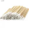 Wattenstaafje 500 stk/partij Hout Wattenstaafjes Tips Wegwerp Micro Wattenstaafjes Make-up Oren Schoonmaken Sticks Cosmetische Nagels Wimper Extension ToolsL231117