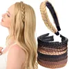 Hair band Hair Band Girl Vintage Anti slip Wig Twisted Headband Women's Fish Bone Braid Hair Head Band Shape Sweet Headwear Accessories 231115