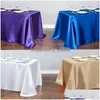 طاولة قطعة قماش rec satin tableloth تراكب الزفاف عيد الميلاد عيد ميلاد استحمام عيد ميلاد ديكور المنزل تناول الطعام 220513 إسقاط تسليم gard dhmvm