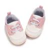 First Walkers Born Baby Fashion Sneakers Shoes Boys Girls Lace Up High Infant Toddlers Breathable Non Slip 0-18 Months