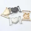 Belts Heart Buckle Belt Accessories Webbing Fastener For Coats Backpack Strap Decorative Metal BucklesBelts