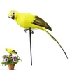 Garden Decorations 25cm Foam Feather Artificial Parrot Imitation Bird Model Figurine Birds Home Decoration Ornament