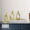 Objetos decorativos estatuetas abstrato pensador estátua decoração para casa ornamentos resina figura escultura arte artesanato moderno minimalista para sala de estar 231115