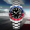 Rolaxs Watch for Men GMT Batman zegarki Wysokiej jakości 8215 Ruch 40 mm kolorowy pierścień ceramiczny luksusowy automatyczny automatyczny oryginalny pudełka na rękę papierową na rękę ma logo