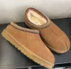 tasman pantoffels Australië Designer Laarzen Luxe Tazz slipper Heren Dames Sneeuw Mini Enkel UGGsity Kort Duck Leather Winter Platform Kastanjebruin Grijs Zwart Wit waterdicht