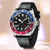 Rolaxs hoogwaardige luxe designer herenhorloge automatische GMT Sapphire 904L roestvrij staal ST9 lichtgevende waterdichte wortelbier horloges 2813 Mechanisch hebben logo