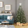 Decorações de Natal Árvore Estrela Luz String Topper Cachoeira Luzes Ambiente Ao Ar Livre Casa Navidad Decoração 2024