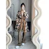 Women's Wool Blends Runxiangcheng Coat Plaid CraftedSheep Camel Hair Waist Lace Up Mid Length Knitted Cardigan Coat for Women 231116