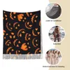 Écharpes Femmes Écharpe Avec Gland Halloween Effrayant Citrouille Long Hiver Chaud Châle Wrap Spooky Dessin Animé Quotidien Porter Cachemire