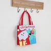 Shopping Bags Christmas Felt Tote Bag Snowman Candy Tote Bags Style Quality Christmas Niche Large Capacity Can Hold Candy Apple Hand Bag 231116