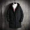남자 다운 파카 패션 겨울 재킷 브랜드 의류 2024 새로운 파카 두꺼운 따뜻한 긴 코트 고품질 후드 8xl 231116