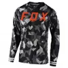 メンズTシャツSufix Fox Mtb Road Jerseys Motocross Shirt Men Scollable Mountain Bike Mtb Long Sleeve Racing Quick Drying Cycling Jersey E13