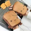 Chauffe-espace 1 paire USB mignon Panda Toast forme gants chauds chauffé main plus chaud chauffage demi doigt hiver gants chauds pour bureau cadeau de noël YQ231116