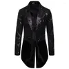 Giacche da uomo Uomo Shiny Paillettes Glitter Blazer Giacca Nightclub Prom Suit Costume Homme Cantanti Abiti di scena Abbigliamento