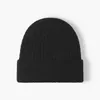 Beanie Skull Caps Winter plush ear protection for a small and thickened face, cold hat for outdoor warmth, brimless knitted hat, men's jacquard wool hat