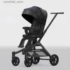 Strollers# Baby Stroller Foldable Travel Carriage Cart Lightweight Stroller Children Four-Wheel Cart Portable carriers and strollers Q231116