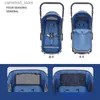 Strollers# 3 in 1 baby stroller 0 to 3 years four wheels stroller baby cars Luxury Multifunctional BABY carriage High Landscape newborn car Q231116