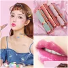 Lippenstift Glitter Matte Lippenstift Waterbestendig Langdurige temperatuurverandering Diamant Non-stick Rood Roze Lip Tint Make-up Cosmetisch Drop De Dh0Dj