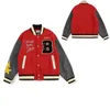 2023 High version ape-man head letter embroidered Owl stand collar jacket patchwork baseball jacket for men and women