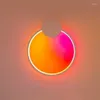 Wall Lamp RGB Atmosphere Lamps Remote Control Led Light For Bedroom Bar Party Ballroom Cafe Aisle Deco Romantic Sconce