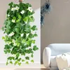 Decorative Flowers Artificial Plants Outdoor Wedding Garden Decor Simulated Morning Glory Hanging For Home Yard Decoration Fern