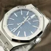AP Swiss Luxury Watch 15400st Royal Oak Offshore Series Acier de précision Plaque bleue Affichage du calendrier Machine automatique 41 mm Montre pour homme