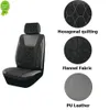 2023 Universal 4mm Sponge Flanell Leather Winter Car Seat Cover Fit For They SUV Truck Van Accessories Interiör