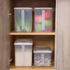 Organizador de automóviles Caja de preservación de plástico cubierta Refrigerador Fruta Hogar Sello rectangular Almacenamiento de vegetales