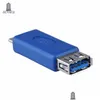 Kable komputerowe Złącza 300pcs/partia Szybkie standardowe USB 3.0 Typ Kobieta do mikro B Adapter konwertera złącza MĘŻCZYZNI