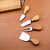 Knives 4pcs/set Bard Set Oak Bamboo Wood Handle Cheese Knife Slicer Kit Kitchen Cooking Tools Cheedse Cutter