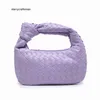Italien Jodie Botteg Hangbag Cowhorn Bag Jahr Herbst und Damen neue modische handgewebte One-Shoulder-Handtasche einfacher Griff