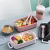 Stoviglie Bento Lunch Box Contenitori per scomparti termici in acciaio inossidabile 304 per impiegati in età scolare