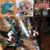Dekorativa blommor färgglada torkade verkliga naturliga doftljus som gör gratulationskort scrapbooking dekorationer tillbehör