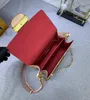 Tasarımcı kadın omuz çantası yk dauphine çanta lüks çiçekler mektup zinciri crossbody bayanlar messenger çantaları deri moda çantası m46432