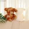 Pillows Kaii Fluffy Realistic Dog Plush Toy Cute Stuffed Puppy Plushies Animals Doll Pillow for Baby Girls Kids Home Sofa Car DecorL231116