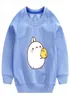 Toddler Bebek Hoodie Kızlar Moda Sweatshirts Çocuklar Erkekler Uzun Kollu Karikatür Çocuk Molang ve Piupiu Sevimli T Shirt Outerwear8736282