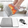 Aquecedores de espaço Inverno Universal Electric Foot Heating Pad USB Carregamento Lavável Household Foot Warmer Aquecedor Soft Plush Foot Warming Mat 30cm YQ231116