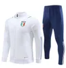 23 24 ITaly tracksuit survetement long half zip football Training sets 2024 Italia man football tracksuits set sportswear