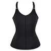 Femmes Shapers sangles réglables fermeture éclair avant et crochets néoprène acier désossé taille formateur Corset gilet Shapewear taille XS-6XL