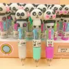 Penna a sfera pubblicitaria con penna a sfera in silicone a quattro colori Mini Cute Panda da 180 pezzi