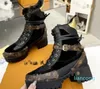 2023 Biker Moto Booties Chunky Lace Up Sneakers