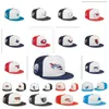 Wszystkie projektanty logo TEM Regulowane czapki Baseball Flat Hat Flat Hat Hapoidery Basketball Football Hat Mesh Zamknięte na zewnątrz sporty cap mix zamówienie jeden rozmiar