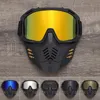 Ski Goggles Motorcycle Riding Mask Goggles Anti-UV Windproof Sand Prevention Face Mask Cycling Racing Outdoor Ski Motocross Helmet Mask 231116