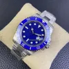 Clean V5 Men Se Cal.3135 Mekanisk rörelse 40mm Blue Dial 904L Fine Steel Ceramic Frame Sapphire Crystal Glass Swiss Ice Blue Luminous Waterproof CF