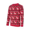 Family Matching Outfits Matching Family Christmas Ugly Sweater Snowflake Knit Sweater Long Sleeve Round Neck Reindeer Zipper Knit Top 231116
