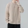 Мужские свитера, осенне-зимние модные клетчатые мужские вязаные пуловеры, однотонные тонкие мужские вязаные свитера, толстые теплые мужские свитера с круглым вырезом