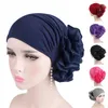 Beanieskull Caps Women Floral India Hat Flower Stretchy Beanie Turban Bonnet Chemo Cap för cancerpatienter Ladies Bandanas African Head Wrap 231116