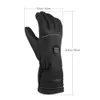 Chauffe-pieds à main gants chauffants électriques alimentés par batterie hiver chaud gants chauffants de moto étanche écran tactile chauffe-mains pour cyclisme Ski 231116