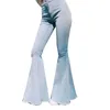 Frauen Jeans Weibliche Hohe Taille Sport Leggings Mode Hosen Frauen Einfarbig Sexy Dünne Schlaghosen Denim Hosen