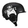スキーヘルメットコポズユニセックススキーヘルメット証明書ハーフ覆われた大人および子供のための雪の安全なスノーボードヘルメット231116